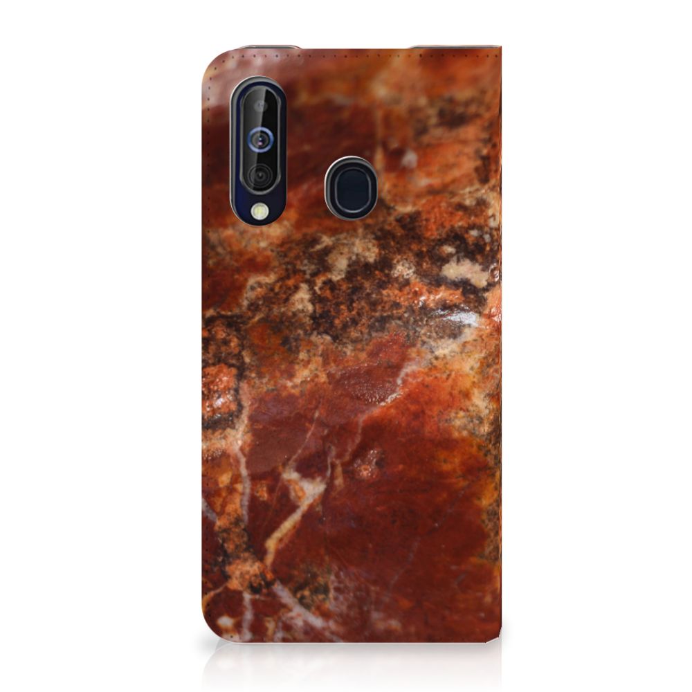 Samsung Galaxy A60 Standcase Marmer Bruin