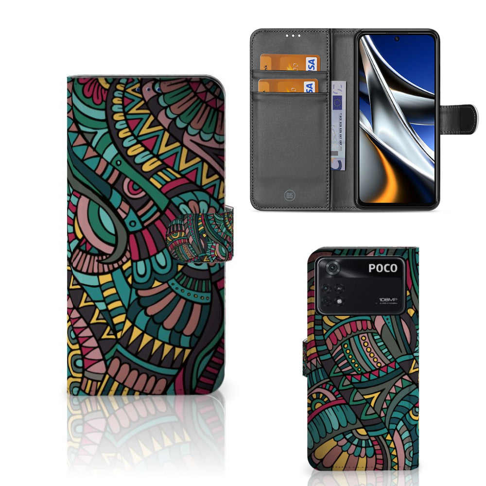 Xiaomi Poco X4 Pro 5G Telefoon Hoesje Aztec