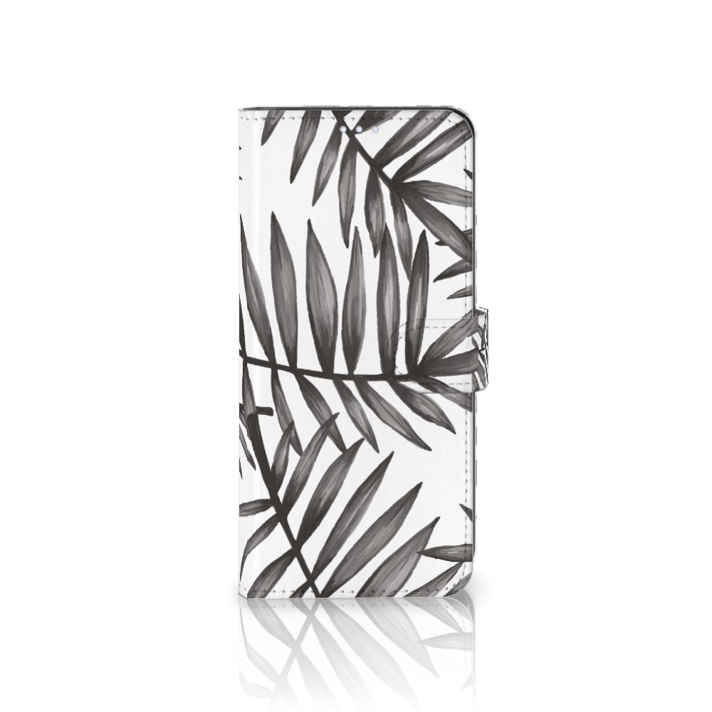 Motorola Moto G100 Hoesje Leaves Grey