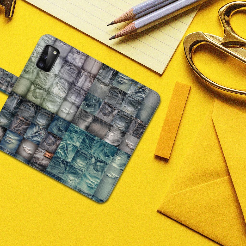 Wallet Case met Pasjes Samsung Galaxy A41 Spijkerbroeken