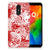 Silicone Back Case LG Q7 Angel Skull Rood