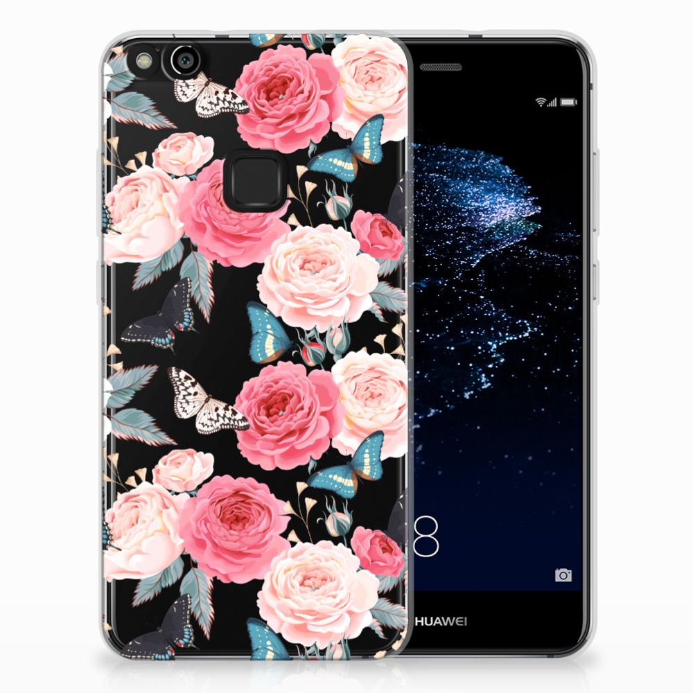 Huawei P10 Lite TPU Case Butterfly Roses