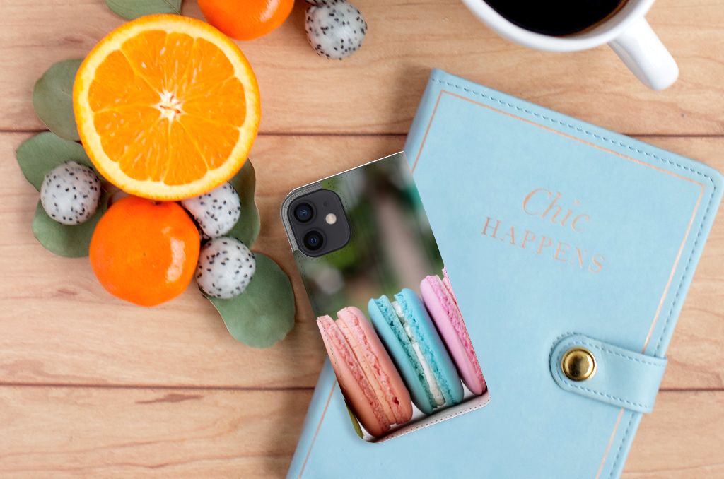 iPhone 12 Mini Flip Style Cover Macarons - B2C Telecom