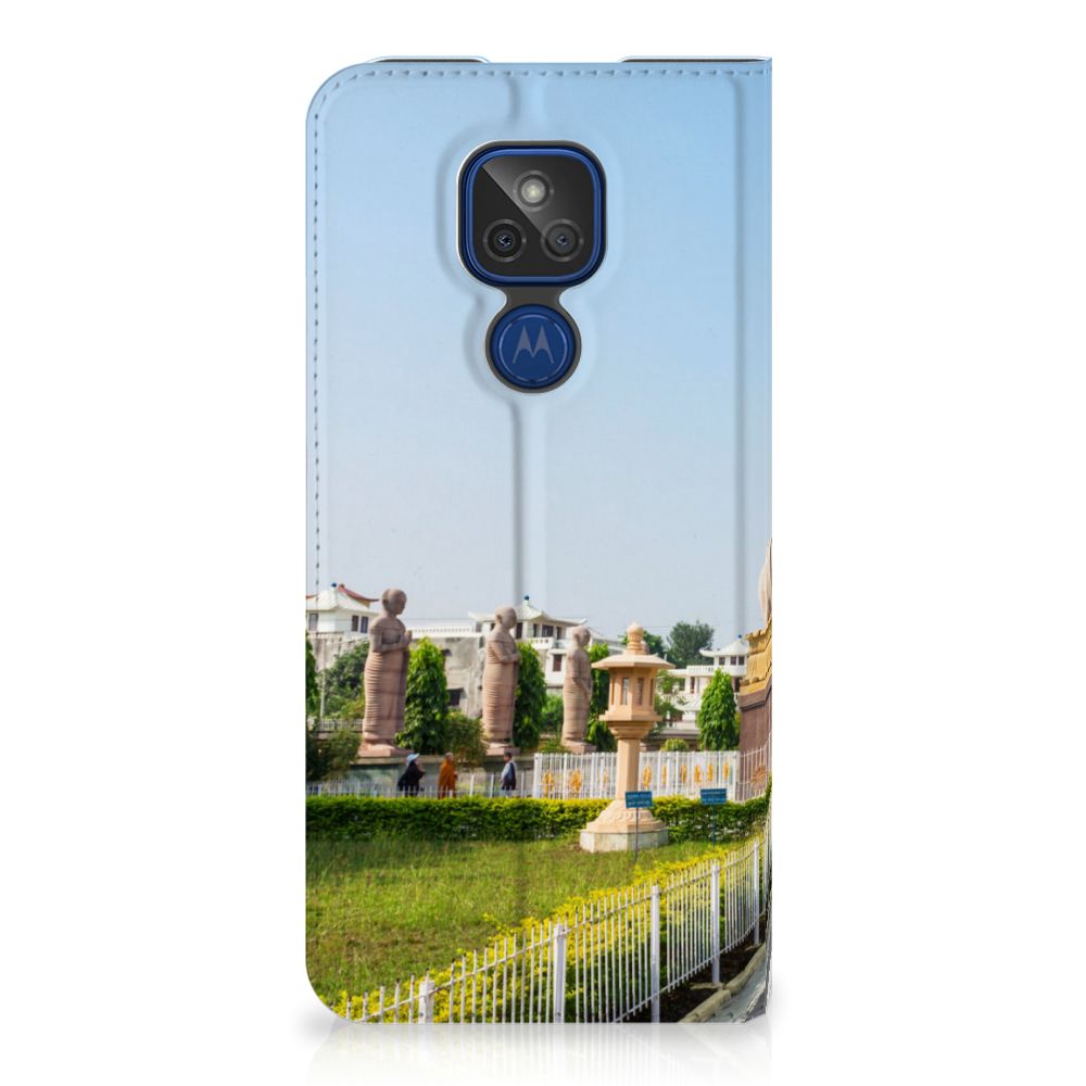 Motorola Moto G9 Play Book Cover Boeddha - B2C Telecom