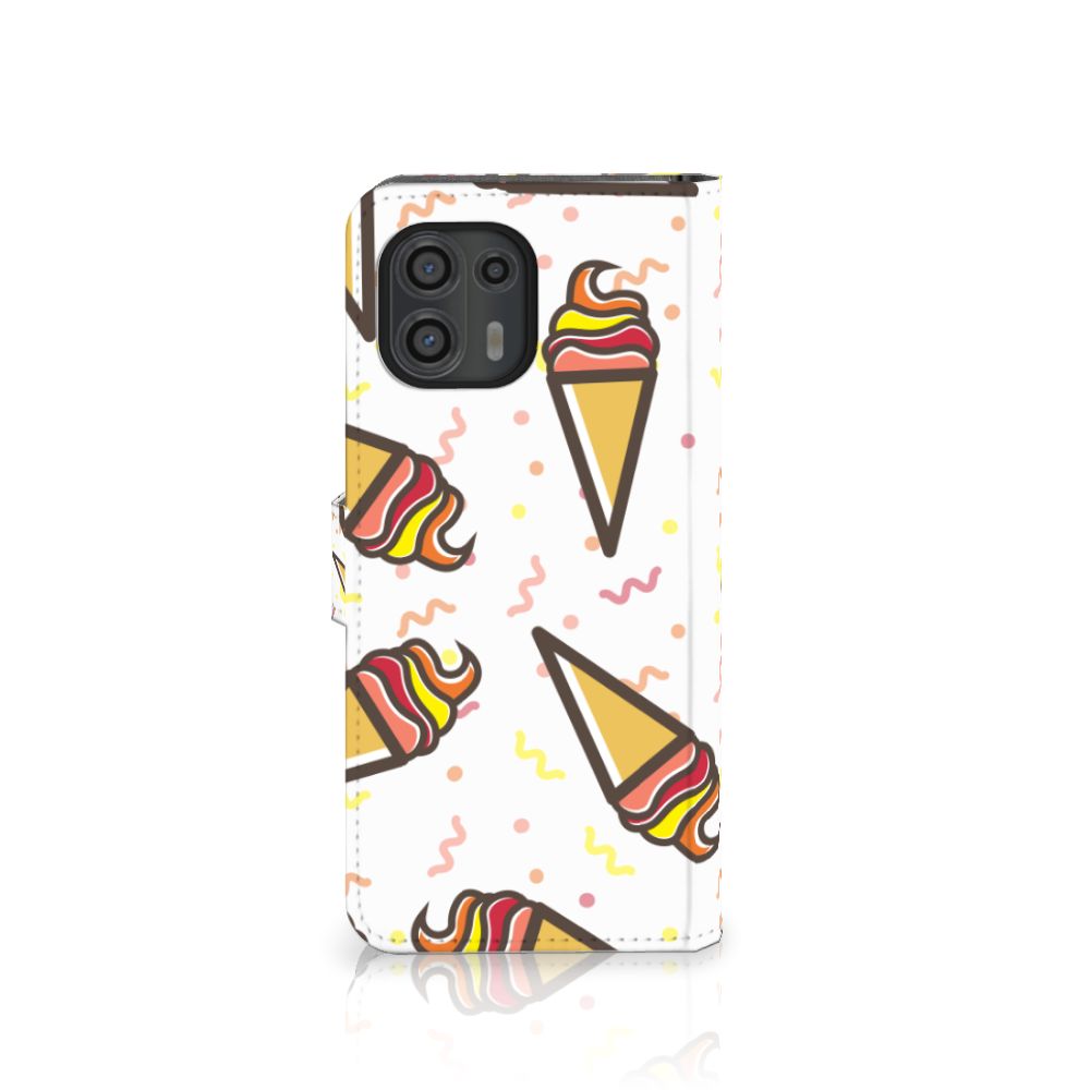 Motorola Edge 20 Lite Book Cover Icecream