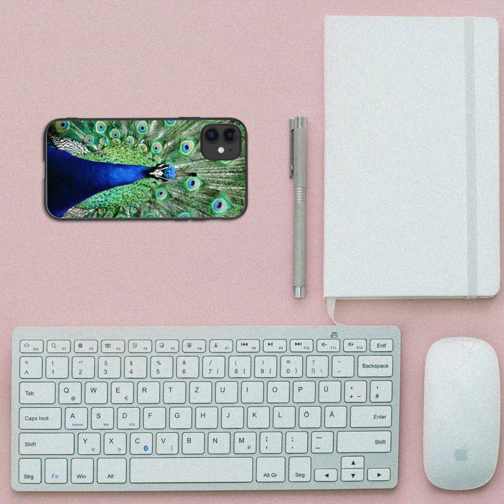 iPhone 11 Dierenprint Telefoonhoesje Pauw B2C Telecom