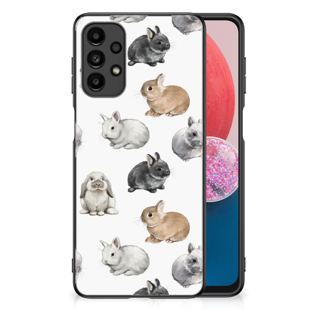 Dierenprint Telefoonhoesje voor Samsung Galaxy A13 4G Konijntjes B2C Telecom