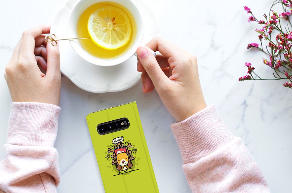 Samsung Galaxy S10 Magnet Case Doggy Biscuit