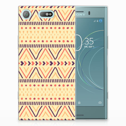 Sony Xperia XZ1 Compact TPU bumper Aztec Yellow