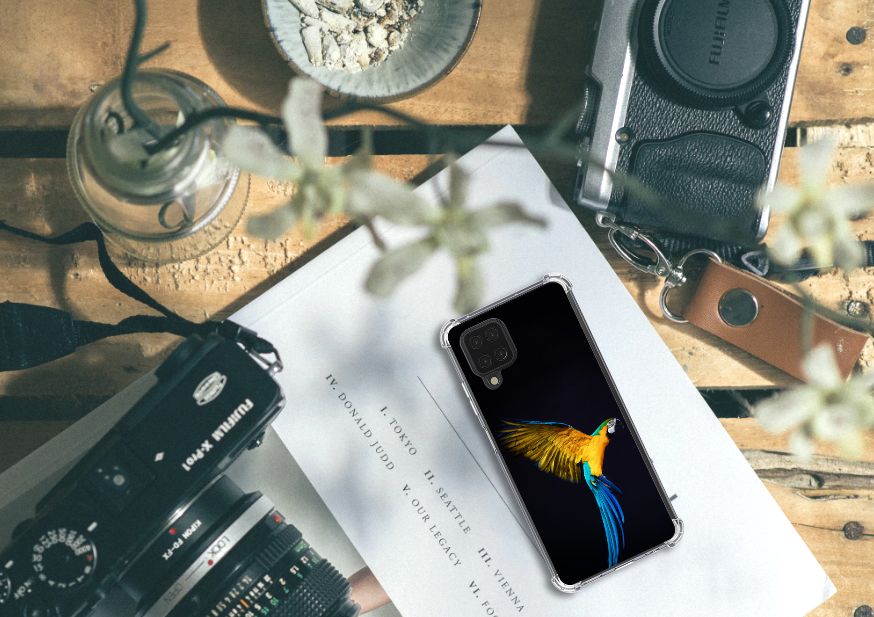 Samsung Galaxy A12 Case Anti-shock Papegaai - B2C Telecom