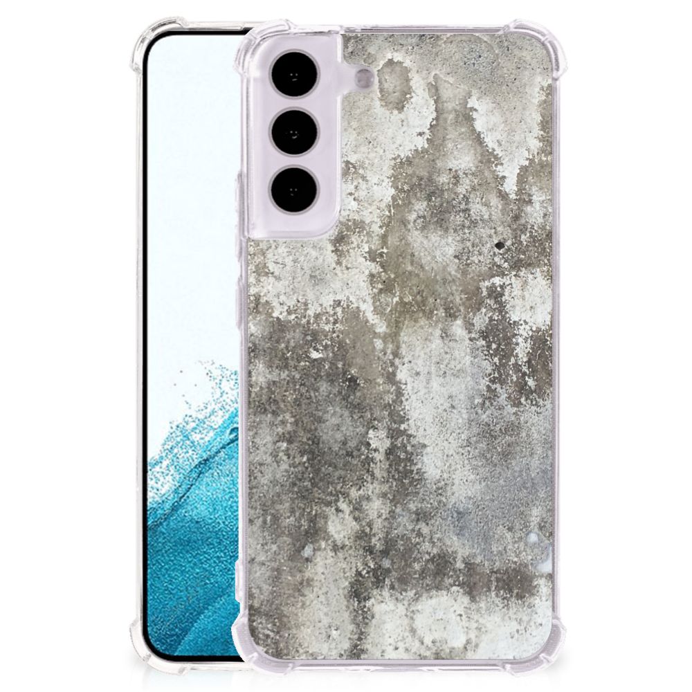Samsung Galaxy S22 Anti-Shock Hoesje Beton Print