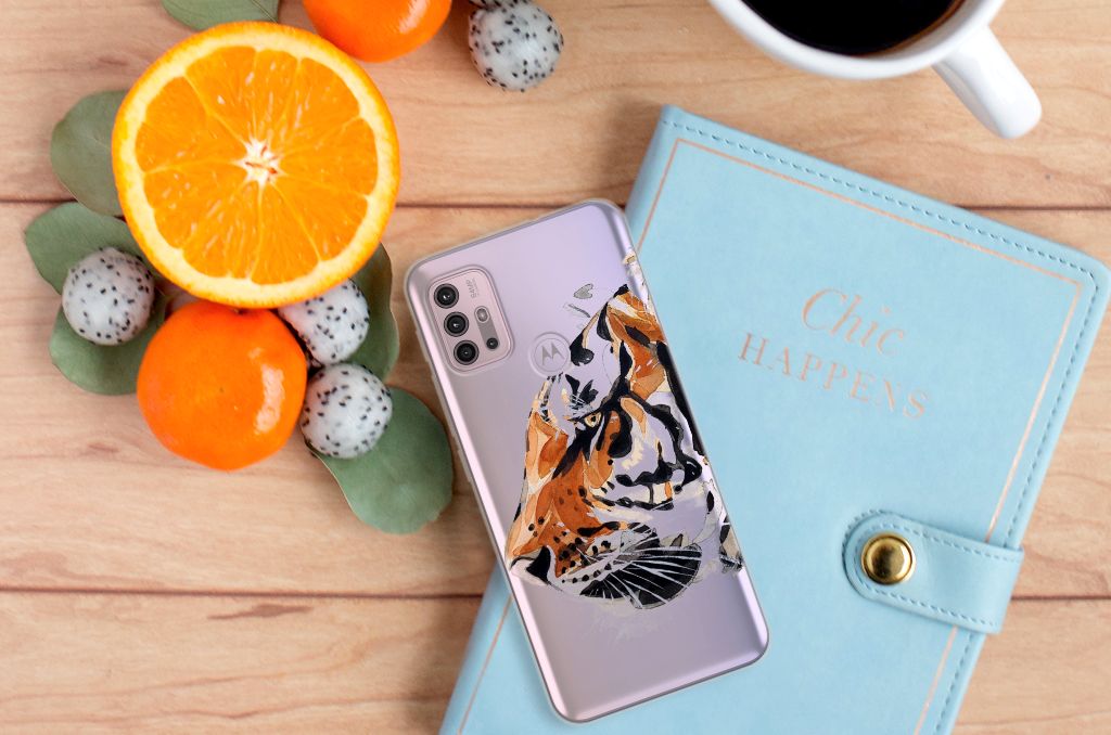 Hoesje maken Motorola Moto G30 | G10 Watercolor Tiger