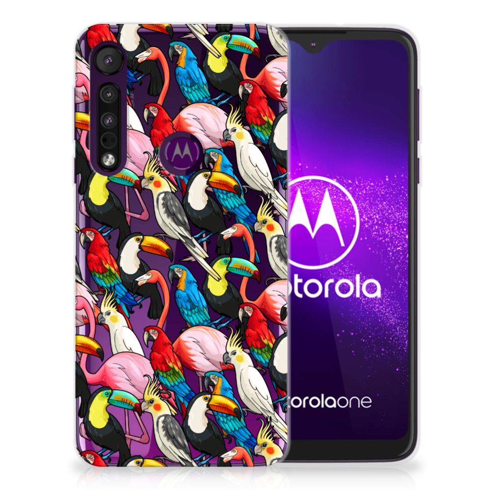 Motorola One Macro TPU Hoesje Birds