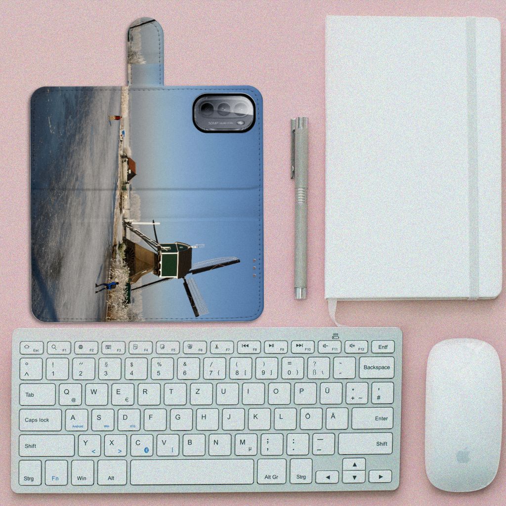 Motorola Moto G31 | G41 Flip Cover Schaatsers