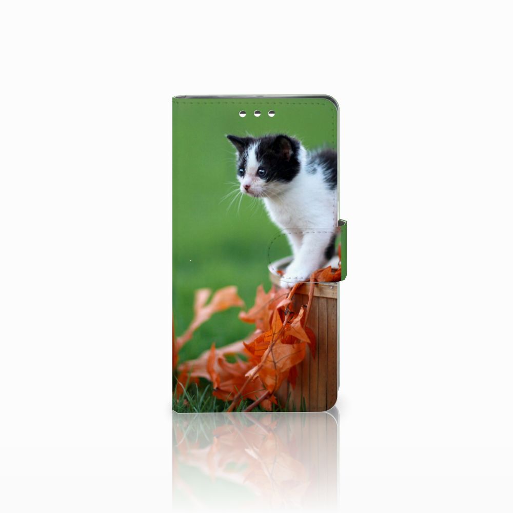 Sony Xperia XZ1 Telefoonhoesje met Pasjes Kitten