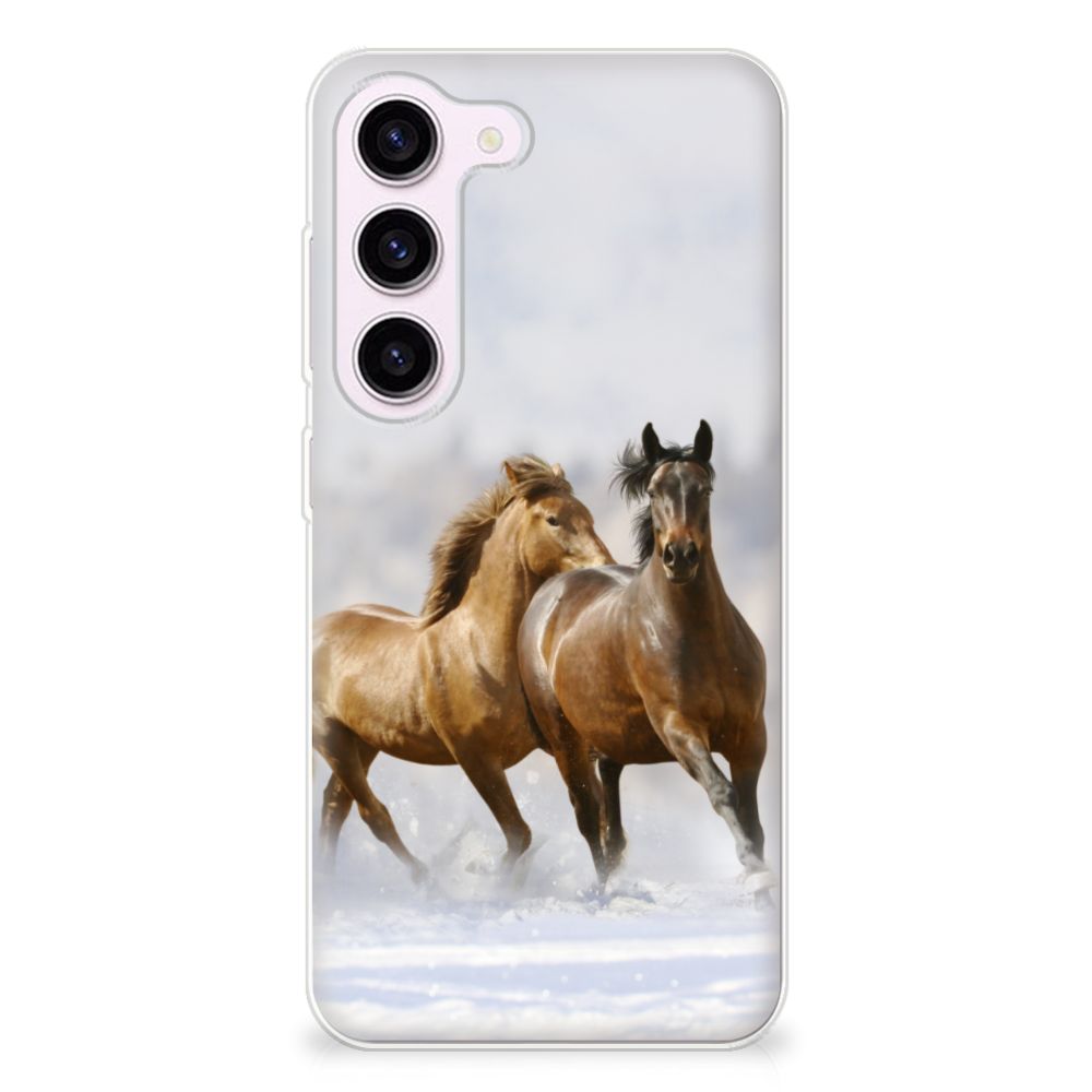Samsung Galaxy S23 TPU Hoesje Paarden B2C Telecom