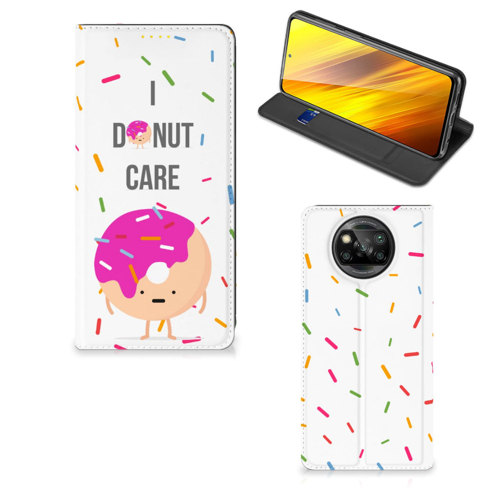 Xiaomi Poco X3 Pro | Poco X3 Flip Style Cover Donut Roze