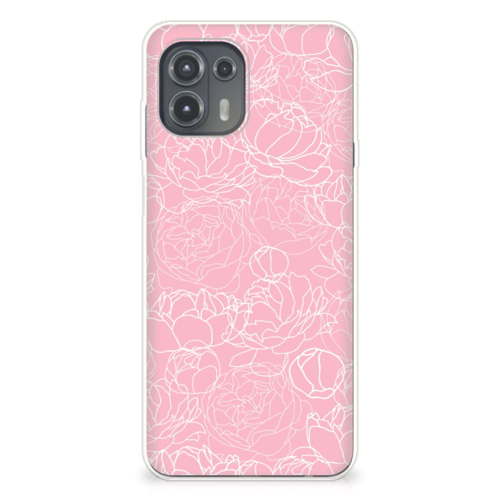 Motorola Edge 20 Lite TPU Case White Flowers B2C Telecom