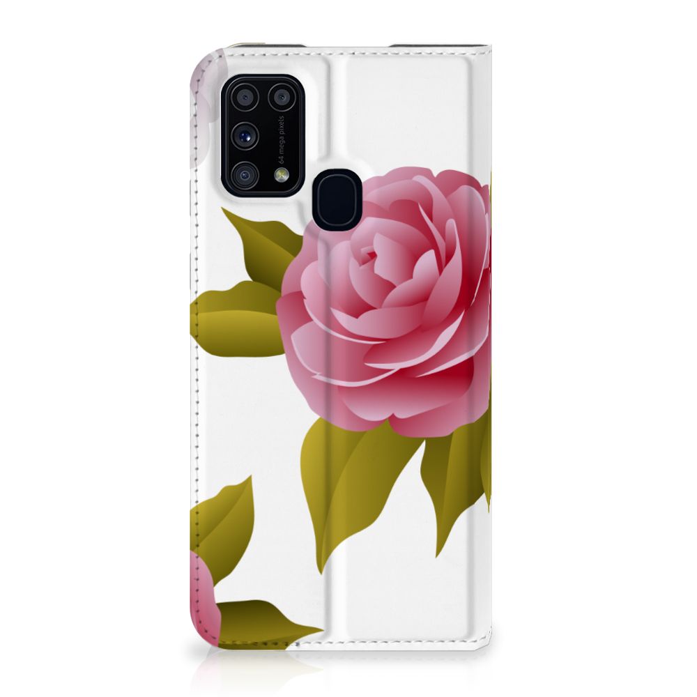 Samsung Galaxy M31 Smart Cover Roses - B2C Telecom