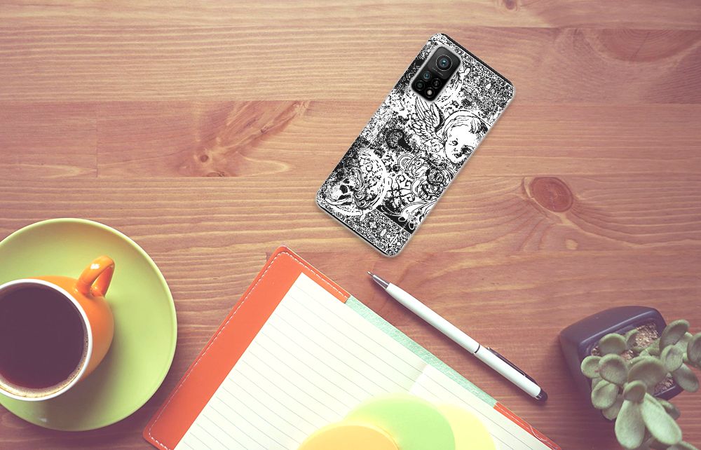 Silicone Back Case Xiaomi Mi 10T | 10T Pro Skulls Angel B2C Telecom