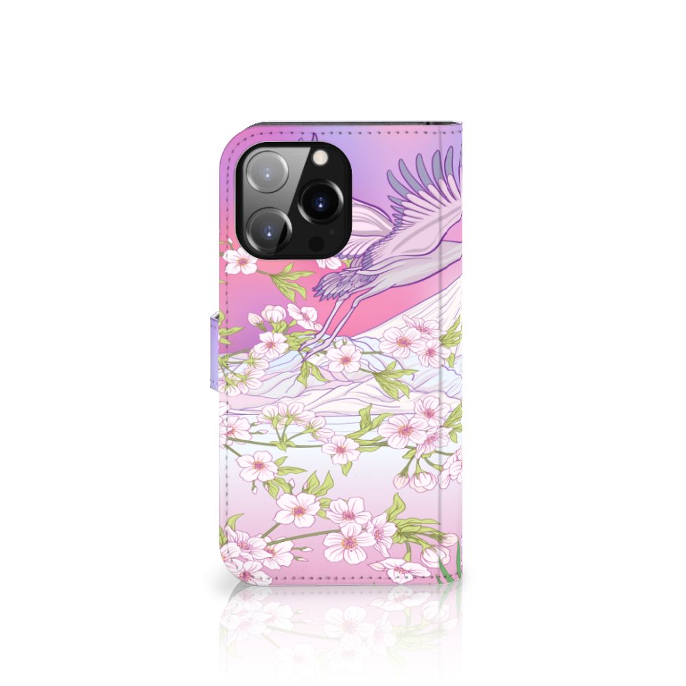 iPhone 14 Pro Max Telefoonhoesje met Pasjes Bird Flying