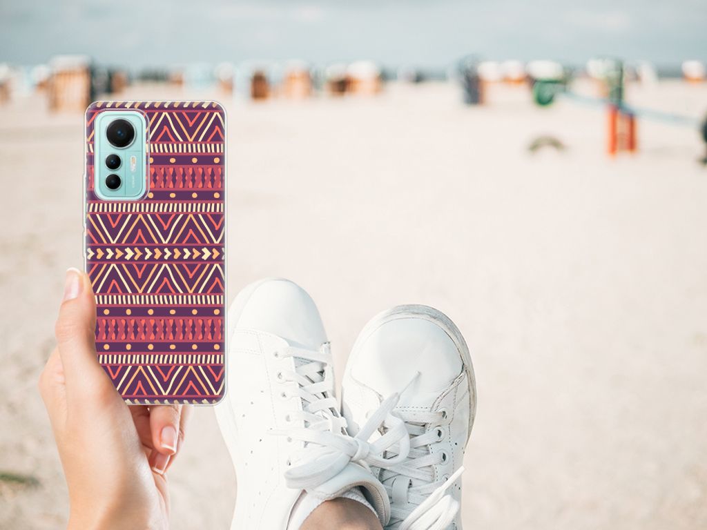 Xiaomi 12 Lite TPU bumper Aztec Paars B2C Telecom