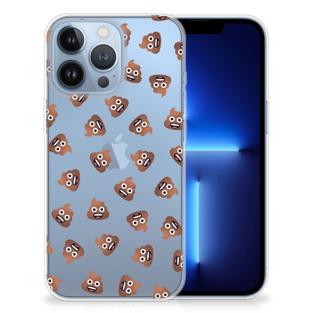 TPU bumper voor Apple iPhone 13 Pro Poep Emojis B2C Telecom