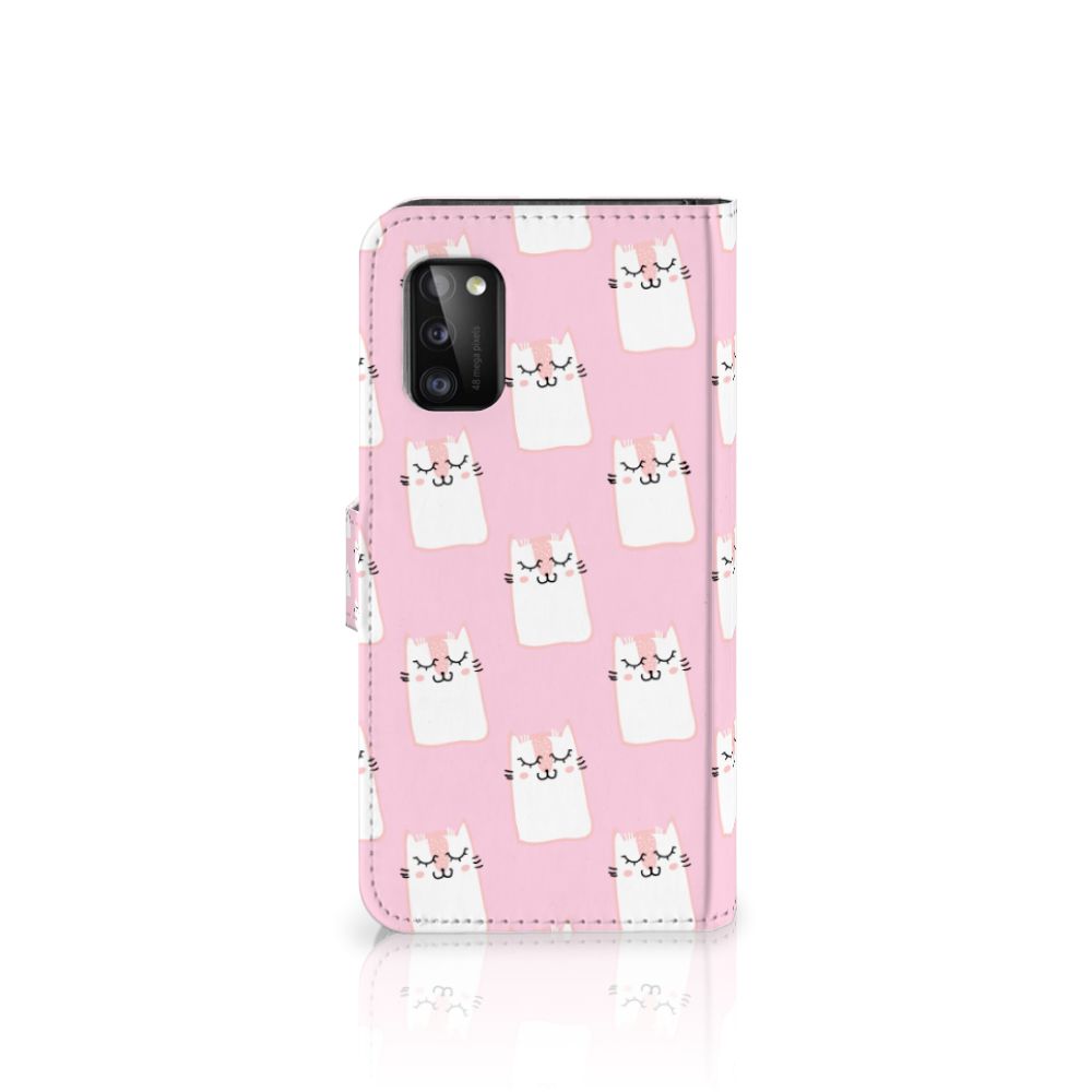 Samsung Galaxy A41 Telefoonhoesje met Pasjes Sleeping Cats