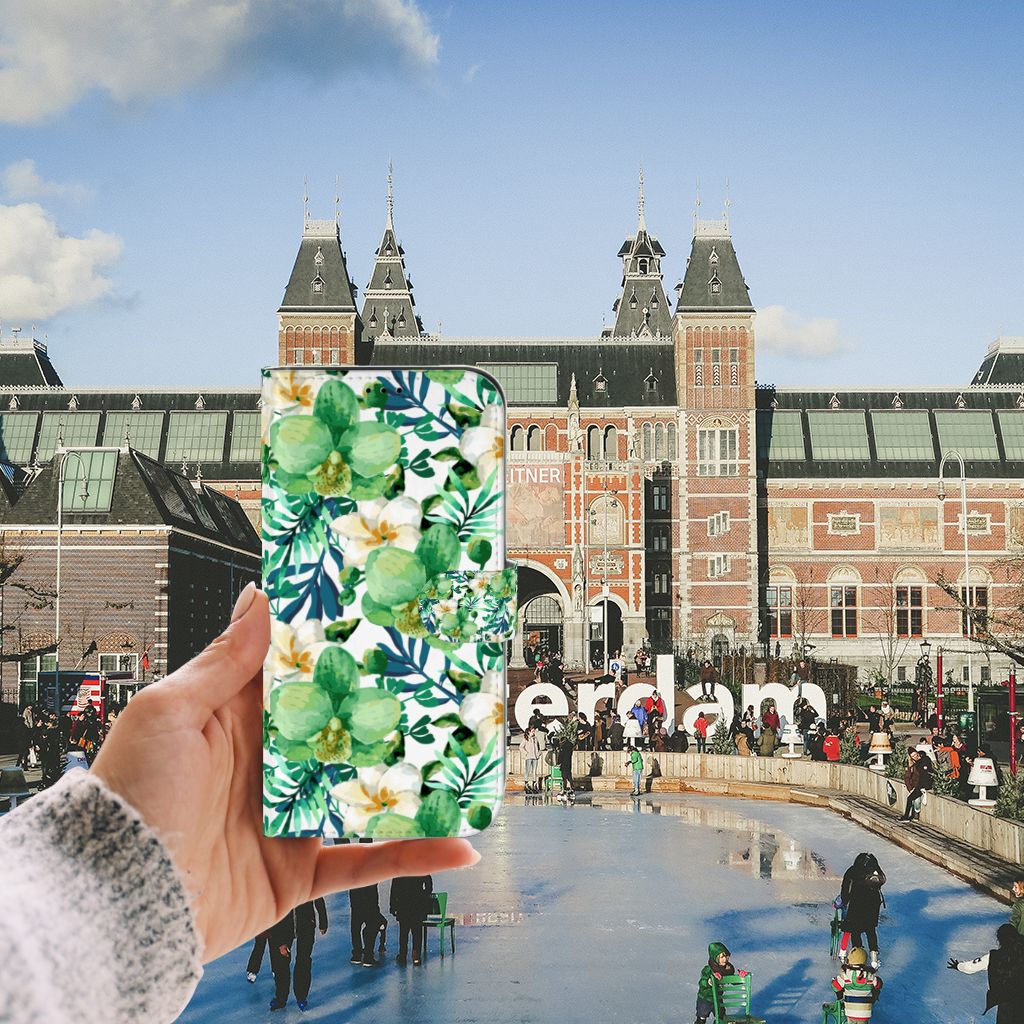 iPhone 13 Pro Max Hoesje Orchidee Groen