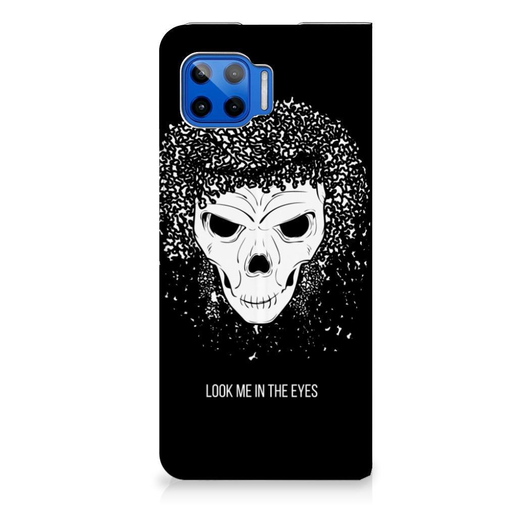 Mobiel BookCase Motorola Moto G 5G Plus Skull Hair - B2C Telecom