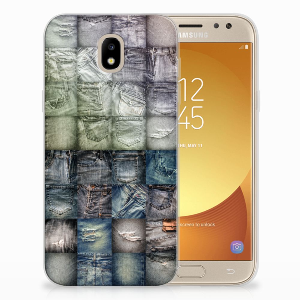 Silicone Back Cover Samsung Galaxy J5 2017 Spijkerbroeken