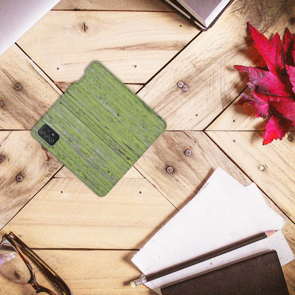 Samsung Galaxy A03s Book Wallet Case Green Wood - B2C Telecom