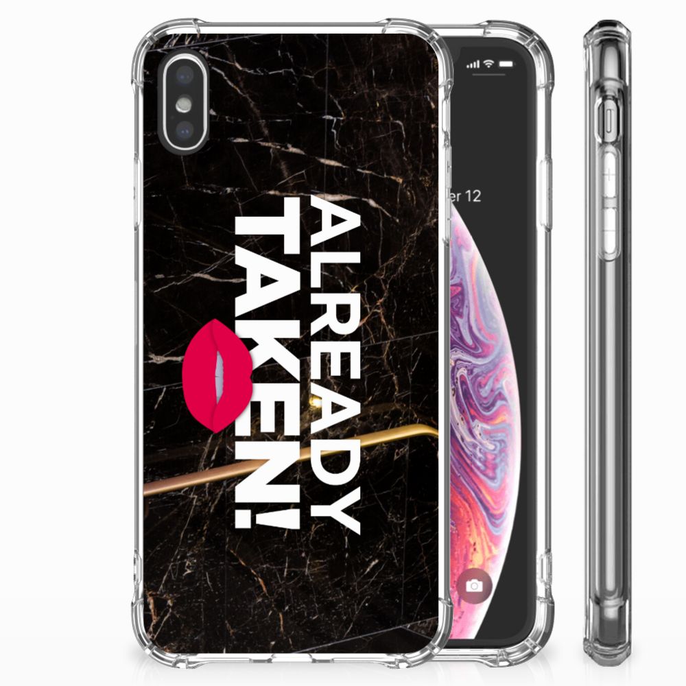 Apple iPhone Xs Max Telefoonhoesje met tekst Already Taken Black