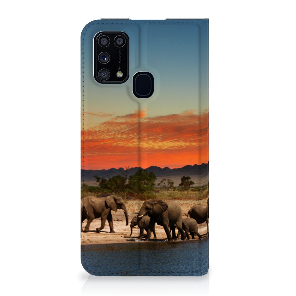 Samsung Galaxy M31 Hoesje maken Olifanten - B2C Telecom