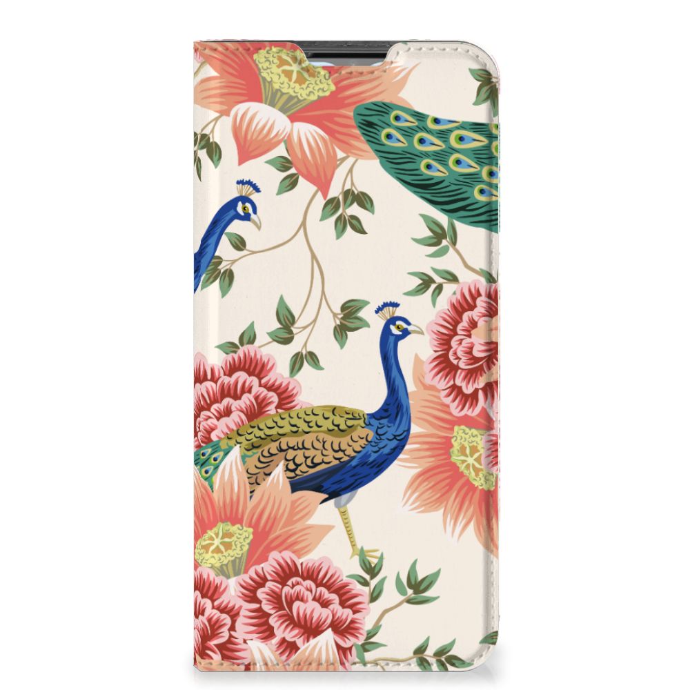 Hoesje maken voor OPPO A54s | A16 | A16s Pink Peacock