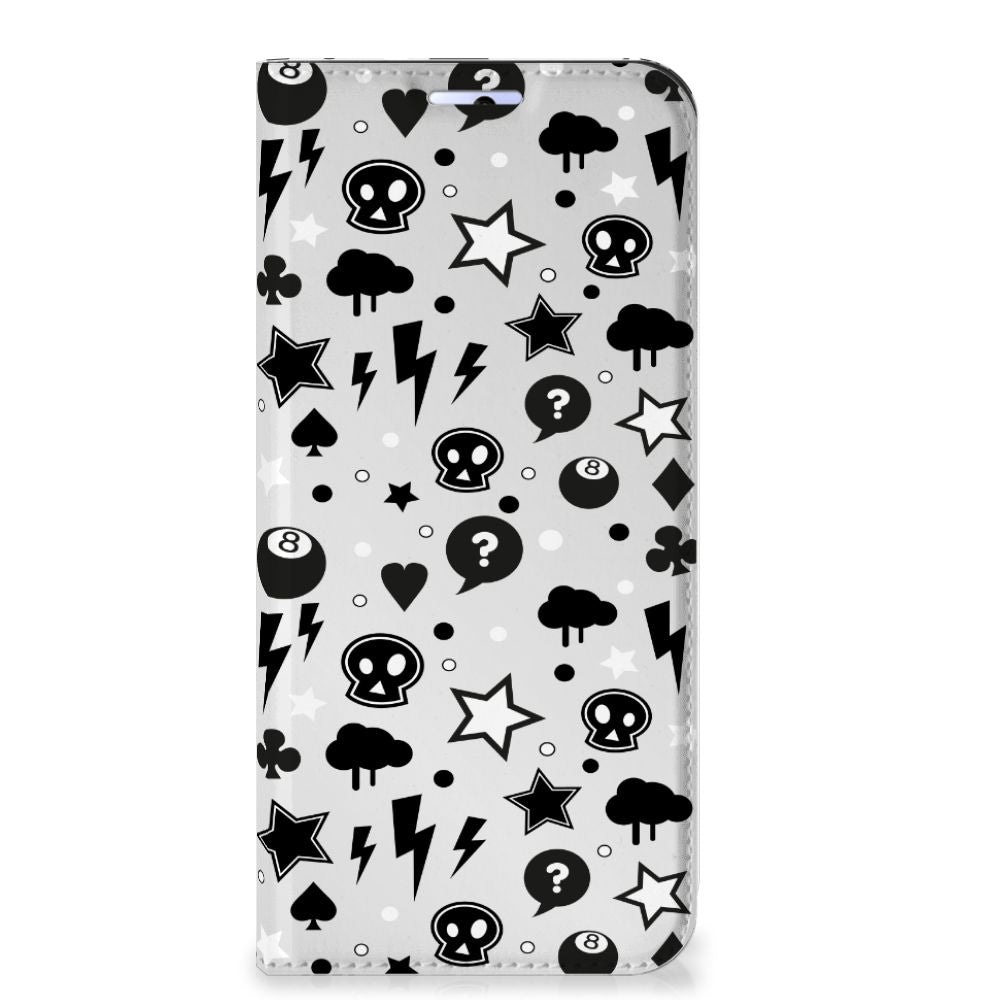 Mobiel BookCase Motorola Moto G31 | G41 Silver Punk - B2C Telecom