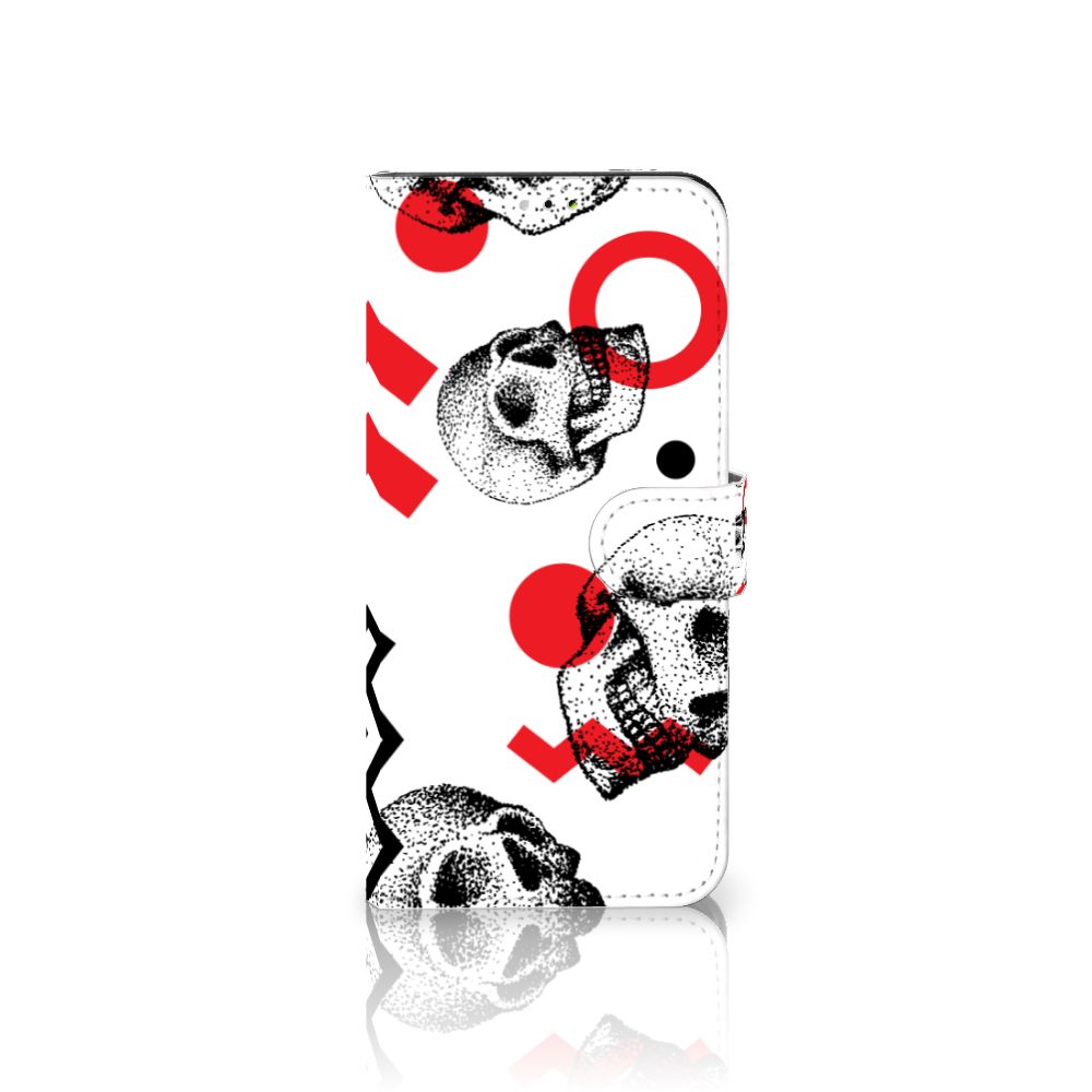 Telefoonhoesje met Naam Samsung Galaxy A03 Skull Red
