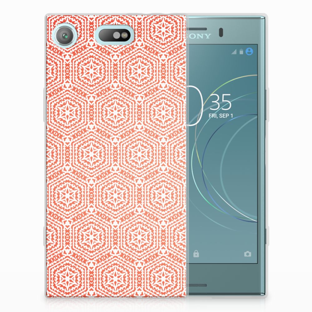 Sony Xperia XZ1 Compact TPU bumper Pattern Orange