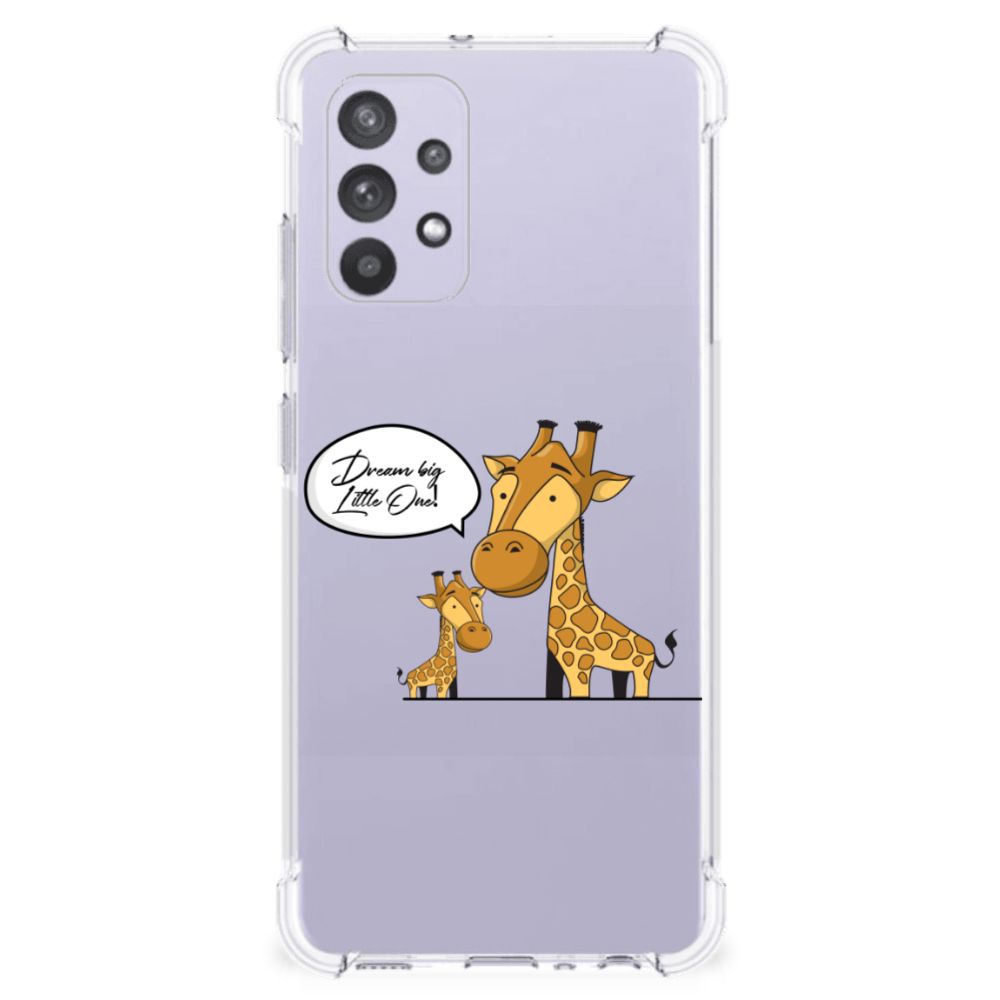 Samsung Galaxy A32 4G | A32 5G Enterprise Editie Stevig Bumper Hoesje Giraffe