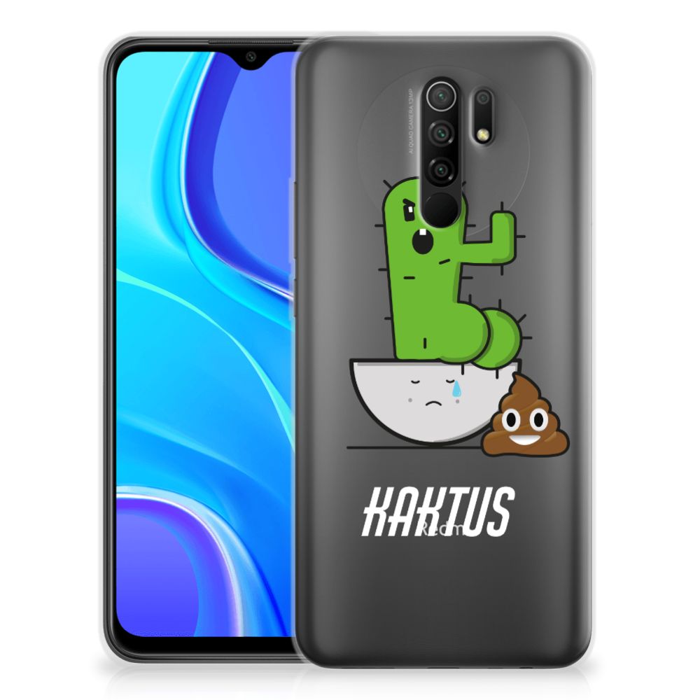 Xiaomi Redmi 9 Telefoonhoesje met Naam Cactus Poo