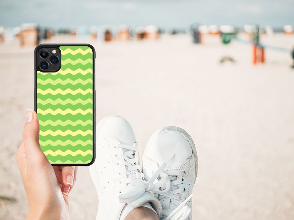 Apple iPhone 11 Pro Max Bumper Case Waves Green B2C Telecom