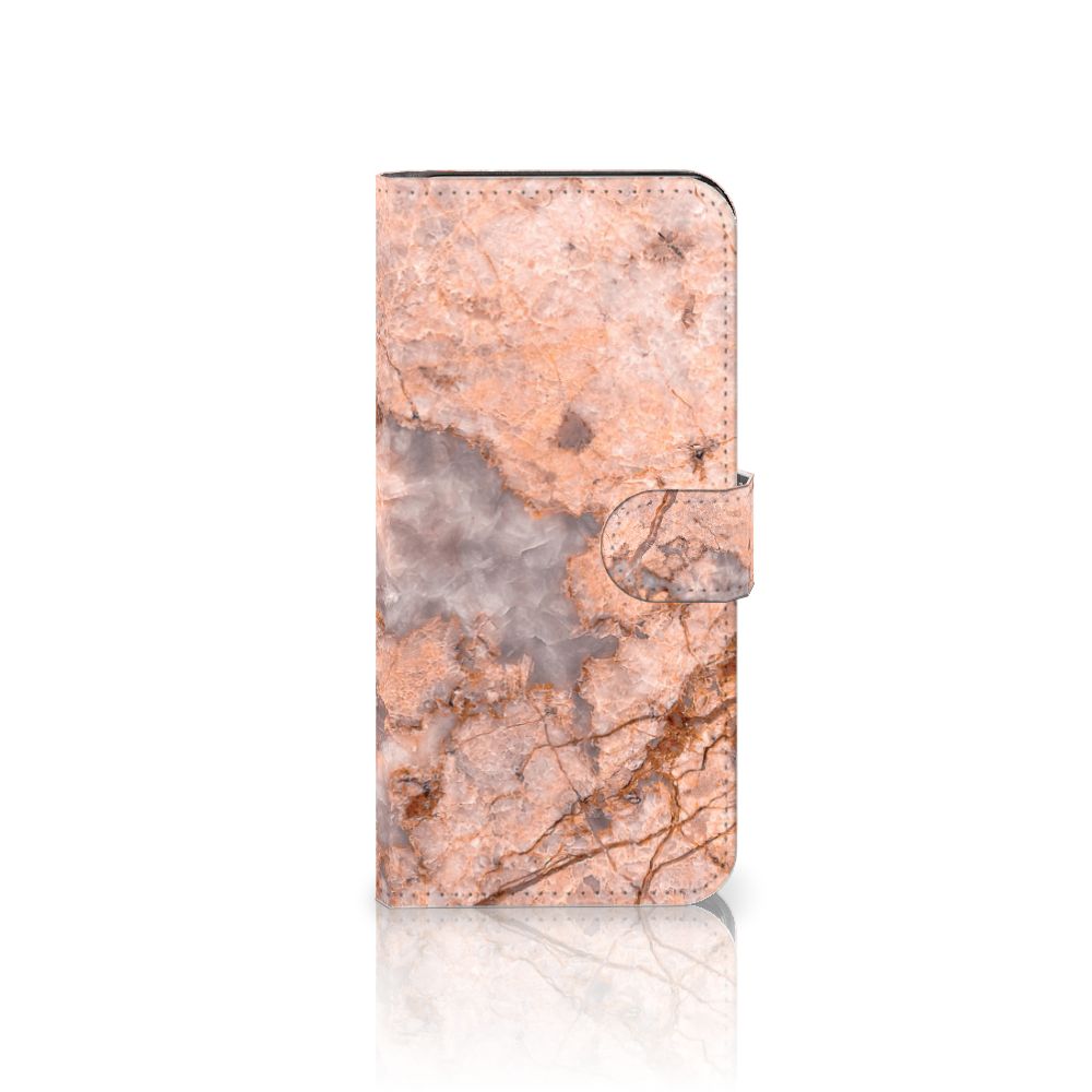 Motorola Moto E13 4G Bookcase Marmer Oranje