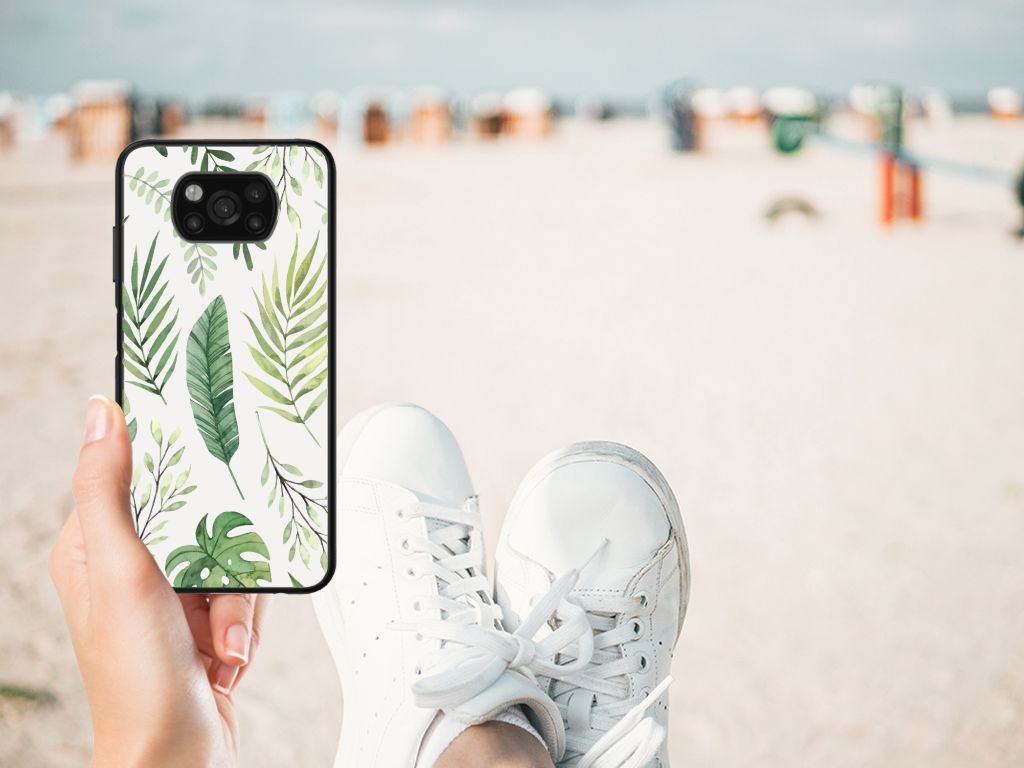 Xiaomi Poco X3 | X3 Pro Bloemen Hoesje Leaves B2C Telecom