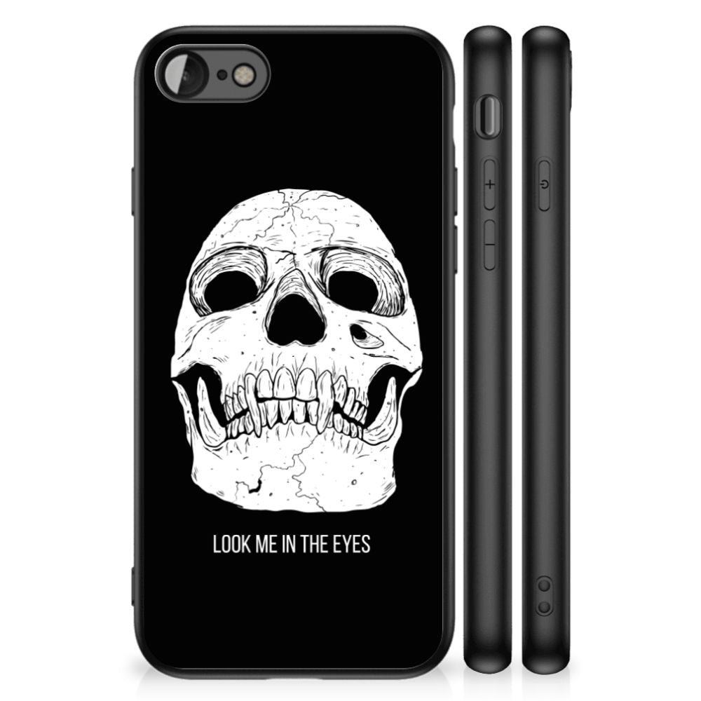 Telefoonhoesje iPhone SE 2022 | SE 2020 | 7/8 Skull Eyes met een opvallende schedel ontwerp.
