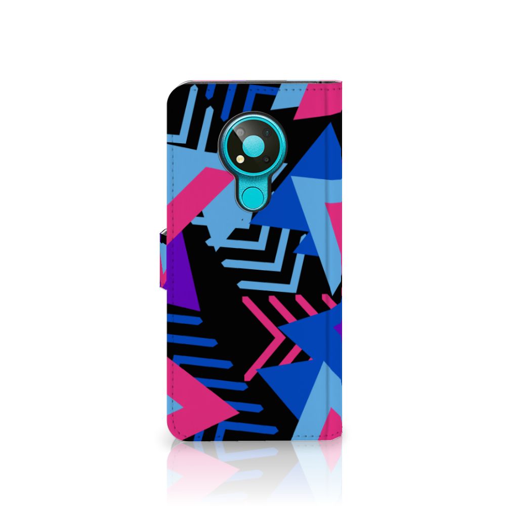 Nokia 3.4 Book Case Funky Triangle