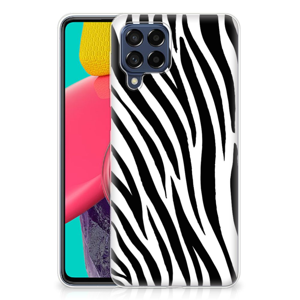 Samsung Galaxy M53 TPU Hoesje Zebra