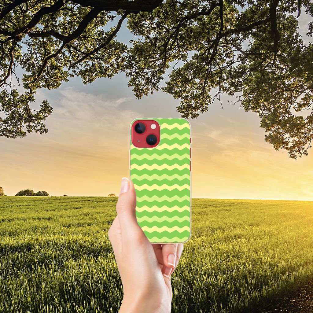Apple iPhone 13 TPU bumper Waves Green B2C Telecom