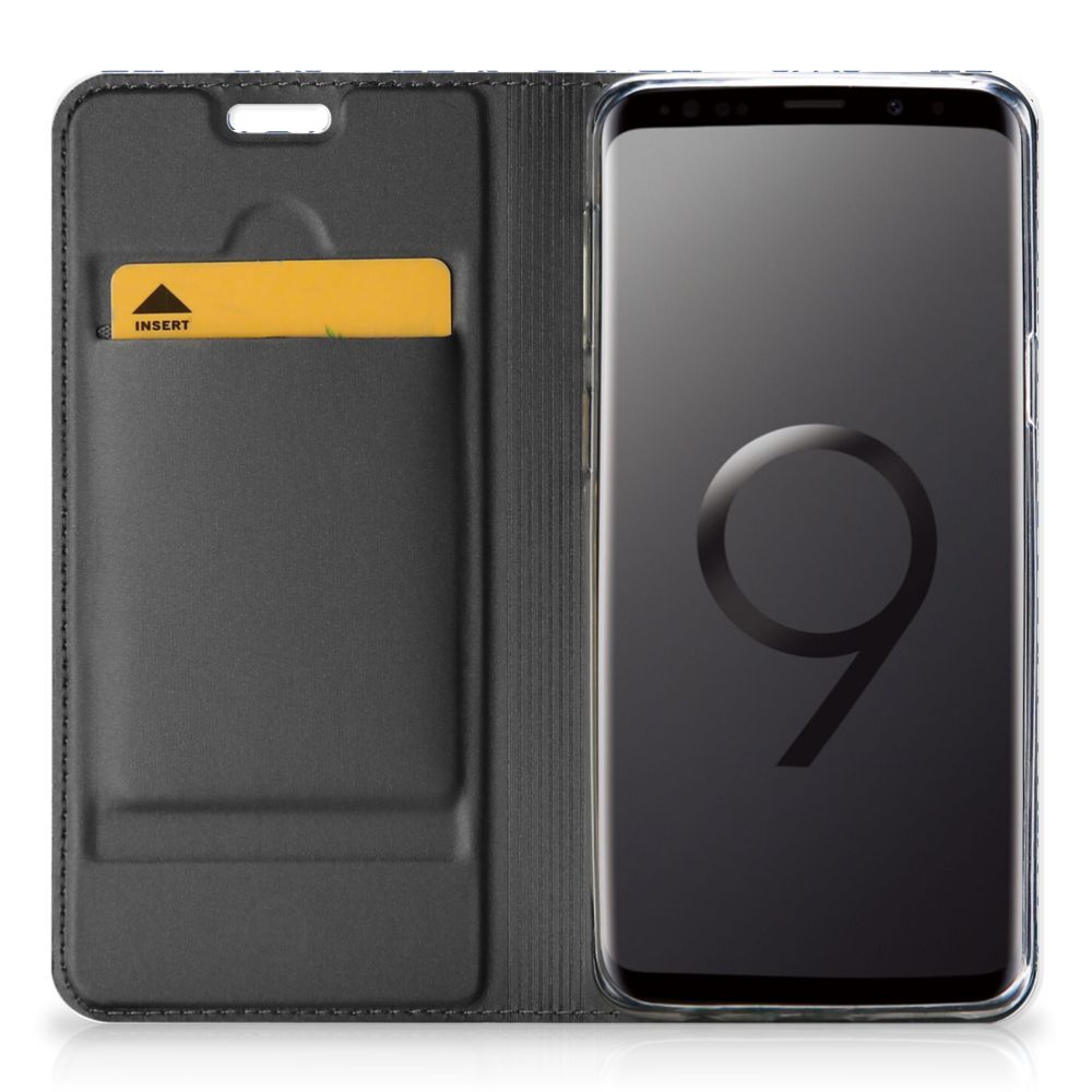 Samsung Galaxy S9 Smart Cover Flower Blue