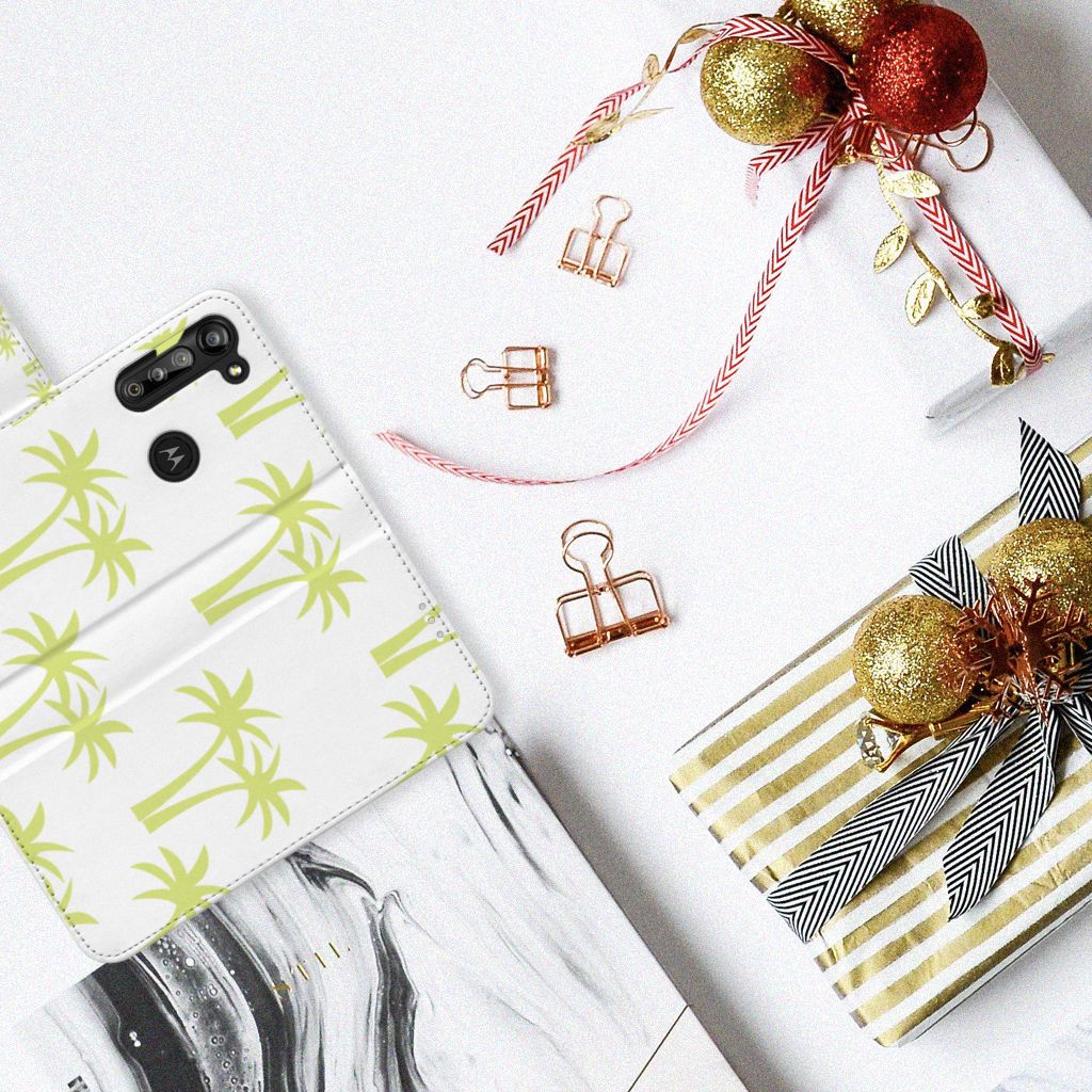 Motorola G8 Power Hoesje Palmtrees