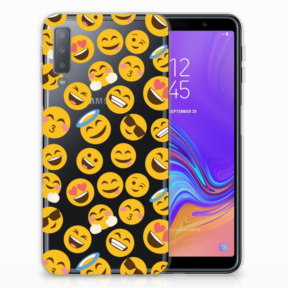 Samsung Galaxy A7 (2018) TPU bumper Emoji